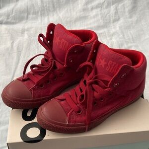 Converse Kids Red High-Top Sneakers